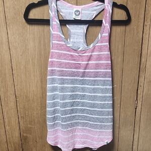 Roxy Pink and Gray Tank Top with Stylish Design